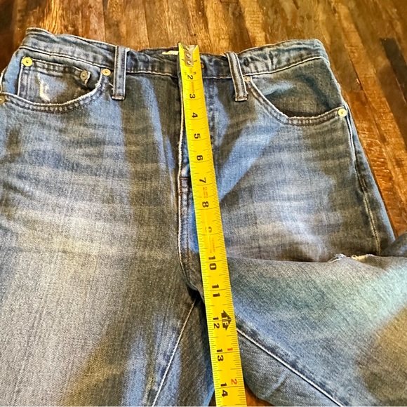 MADEWELL women's high-rise slim boyfriend distressed denim size 26 - Picture 3 of 9